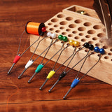 Maxbell Fly Tying Tool Ceramic Tip Bobbin Holder Portable Sturdy Fly Tying Equipment Red