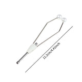 Maxbell Fly Tying Tool Ceramic Tip Bobbin Holder Portable Sturdy Fly Tying Equipment White
