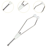 Maxbell Fly Tying Tool Ceramic Tip Bobbin Holder Portable Sturdy Fly Tying Equipment White