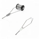 Maxbell Fly Tying Tool Ceramic Tip Bobbin Holder Portable Sturdy Fly Tying Equipment White