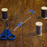 Maxbell Fly Tying Tool Ceramic Tip Bobbin Holder Portable Sturdy Fly Tying Equipment Blue