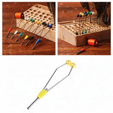 Maxbell Fly Tying Tool Ceramic Tip Bobbin Holder Portable Sturdy Fly Tying Equipment Yellow