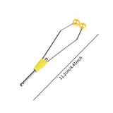 Maxbell Fly Tying Tool Ceramic Tip Bobbin Holder Portable Sturdy Fly Tying Equipment Yellow