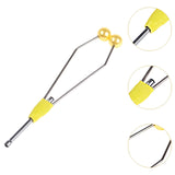 Maxbell Fly Tying Tool Ceramic Tip Bobbin Holder Portable Sturdy Fly Tying Equipment Yellow