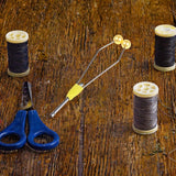 Maxbell Fly Tying Tool Ceramic Tip Bobbin Holder Portable Sturdy Fly Tying Equipment Yellow