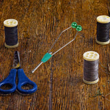Maxbell Fly Tying Tool Ceramic Tip Bobbin Holder Portable Sturdy Fly Tying Equipment Green