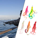 Maxbell Squid Fishing Lure Freshwater Realistic Lake Gift with Sharp Hooks Soft Lure Fluorescent Pink