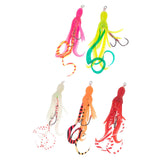 Maxbell Squid Fishing Lure Freshwater Realistic Lake Gift with Sharp Hooks Soft Lure Fluorescent Pink