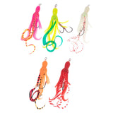 Maxbell Squid Fishing Lure Freshwater Realistic Lake Gift with Sharp Hooks Soft Lure Fluorescent Pink