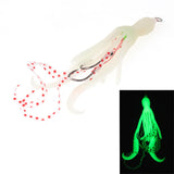 Maxbell Squid Fishing Lure Freshwater Realistic Lake Gift with Sharp Hooks Soft Lure Fluorescent Pink