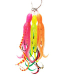 Maxbell Squid Fishing Lure Freshwater Realistic Lake Gift with Sharp Hooks Soft Lure Fluorescent Pink