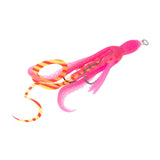 Maxbell Squid Fishing Lure Freshwater Realistic Lake Gift with Sharp Hooks Soft Lure Fluorescent Pink