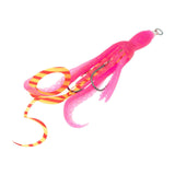 Maxbell Squid Fishing Lure Freshwater Realistic Lake Gift with Sharp Hooks Soft Lure Fluorescent Pink