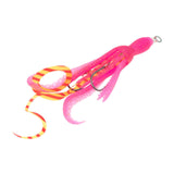 Maxbell Squid Fishing Lure Freshwater Realistic Lake Gift with Sharp Hooks Soft Lure Fluorescent Pink