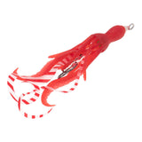 Maxbell Squid Fishing Lure Freshwater Realistic Lake Gift with Sharp Hooks Soft Lure Fluorescent Red