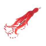 Maxbell Squid Fishing Lure Freshwater Realistic Lake Gift with Sharp Hooks Soft Lure Fluorescent Red