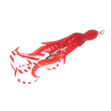 Maxbell Squid Fishing Lure Freshwater Realistic Lake Gift with Sharp Hooks Soft Lure Fluorescent Red