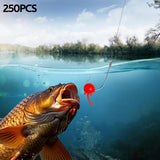 Maxbell 250x Dynamic Teasing Fishing Soft Beads Gifts Lifelike Floating Action Lures 4mm