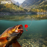 Maxbell 250x Dynamic Teasing Fishing Soft Beads Gifts Lifelike Floating Action Lures 4mm