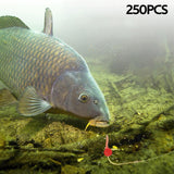 Maxbell 250x Dynamic Teasing Fishing Soft Beads Gifts Lifelike Floating Action Lures 4mm