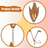 Maxbell Rain Chain for Gutters Sturdy Replacement of Downspout for Garden Yard Villa