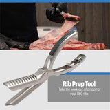 Maxbell BBQ Rib Skinner for Rib Prep Rib Membrane Remover for Kitchen Grill Barbecue