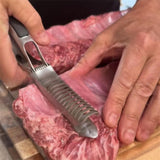 Maxbell BBQ Rib Skinner for Rib Prep Rib Membrane Remover for Kitchen Grill Barbecue