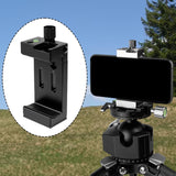 Maxbell Phone Stand for Tripod Hot Shoe Light Mount Clip for Office Living Room Home Black