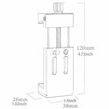 Maxbell Phone Stand for Tripod Hot Shoe Light Mount Clip for Office Living Room Home Black