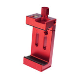 Maxbell Phone Stand for Tripod Hot Shoe Light Mount Clip for Office Living Room Home Red