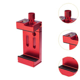 Maxbell Phone Stand for Tripod Hot Shoe Light Mount Clip for Office Living Room Home Red