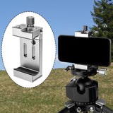 Maxbell Phone Stand for Tripod Hot Shoe Light Mount Clip for Office Living Room Home Gray