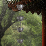 Maxbell Lotus Rain Chain for Gutters Rainwater Catcher Chain for Garden Outdoor Yard Tin Color