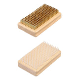 Maxbell Snowboard Waxing Brush Trip Maintenance Tool for Wax Removal Cleaning Adults Copper