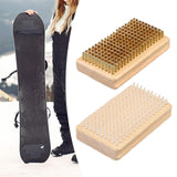 Maxbell Snowboard Waxing Brush Trip Maintenance Tool for Wax Removal Cleaning Adults Copper
