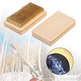 Maxbell Snowboard Waxing Brush Trip Maintenance Tool for Wax Removal Cleaning Adults Copper