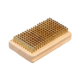 Maxbell Snowboard Waxing Brush Trip Maintenance Tool for Wax Removal Cleaning Adults Copper