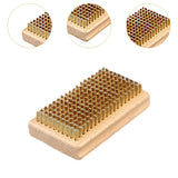 Maxbell Snowboard Waxing Brush Trip Maintenance Tool for Wax Removal Cleaning Adults Copper