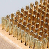 Maxbell Snowboard Waxing Brush Trip Maintenance Tool for Wax Removal Cleaning Adults Copper
