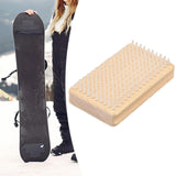 Maxbell Snowboard Waxing Brush Trip Maintenance Tool for Wax Removal Cleaning Adults Nylon