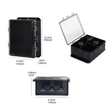 Maxbell Outdoor Electrical Box Sturdy Circuit Breaker Protection for Garden Workshop 17.9cmx10cmx25.3cm