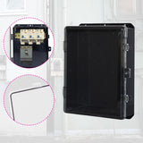Maxbell Outdoor Electrical Box Sturdy Circuit Breaker Protection for Garden Workshop 22.9cmx8.5cmx32.8cm