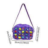 Maxbell Inflatable Beach Bag Portable Washable Beach Pouch with Strap for Beach Trip
