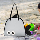 Maxbell Shower Tote Bag Sturdy Summer Beach Travel Bag for Summer Essentials College Black