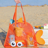 Maxbell Shower Tote Bag Sturdy Summer Beach Travel Bag for Summer Essentials College Orange