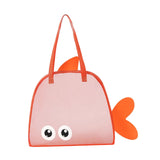 Maxbell Shower Tote Bag Sturdy Summer Beach Travel Bag for Summer Essentials College Orange