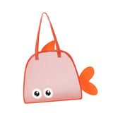 Maxbell Shower Tote Bag Sturdy Summer Beach Travel Bag for Summer Essentials College Orange