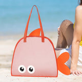 Maxbell Shower Tote Bag Sturdy Summer Beach Travel Bag for Summer Essentials College Orange