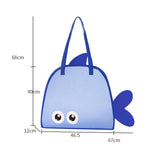 Maxbell Shower Tote Bag Sturdy Summer Beach Travel Bag for Summer Essentials College Blue