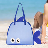 Maxbell Shower Tote Bag Sturdy Summer Beach Travel Bag for Summer Essentials College Blue